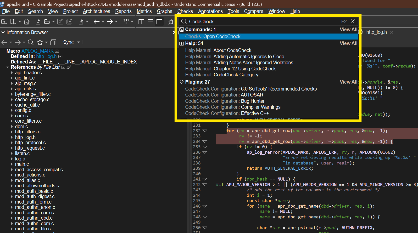 Understand 7.2 screenshot