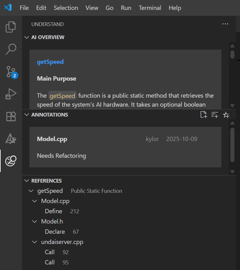 Understand 7.2 screenshot